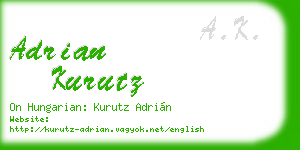 adrian kurutz business card